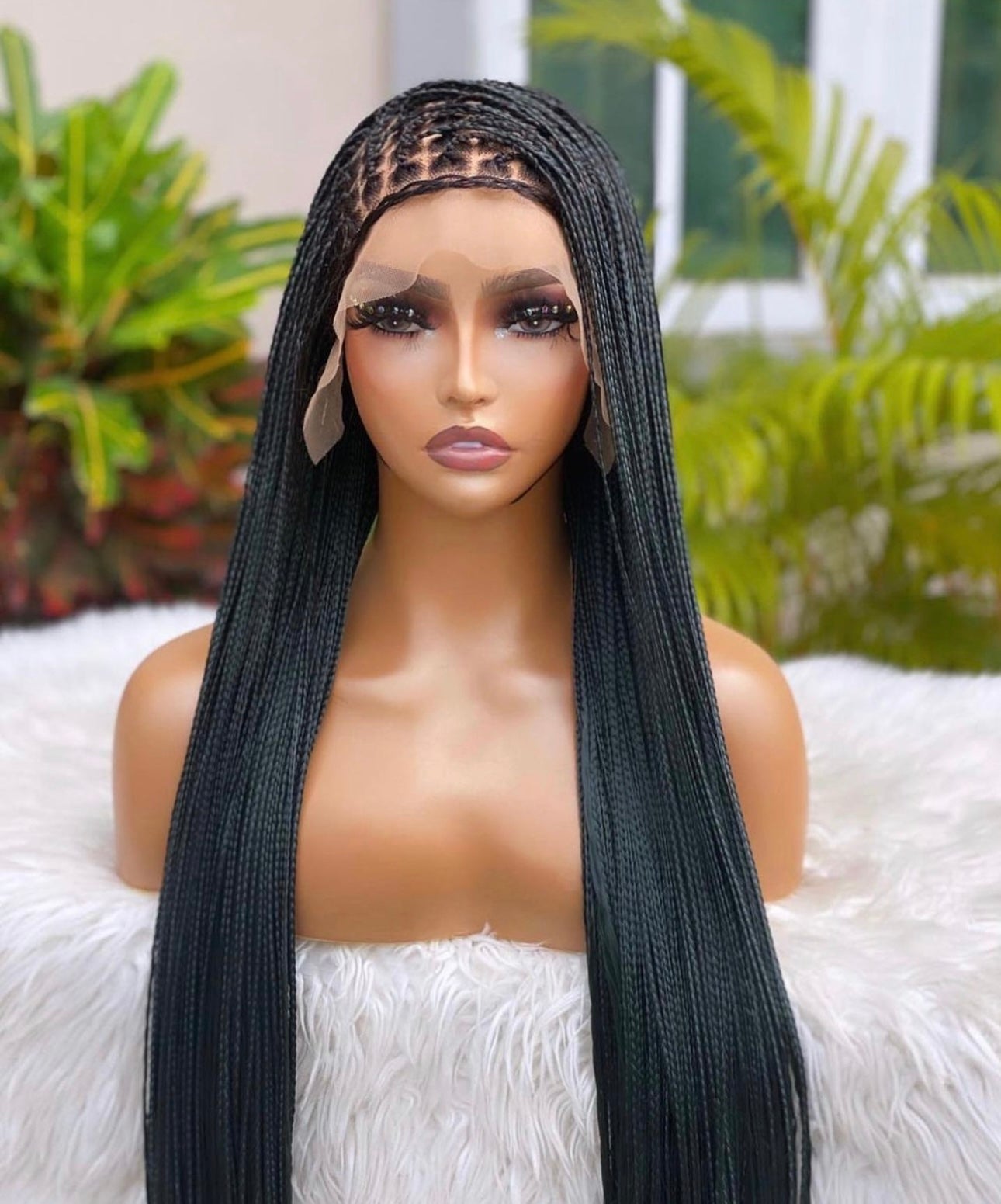 Full lace nano knotless braided wig