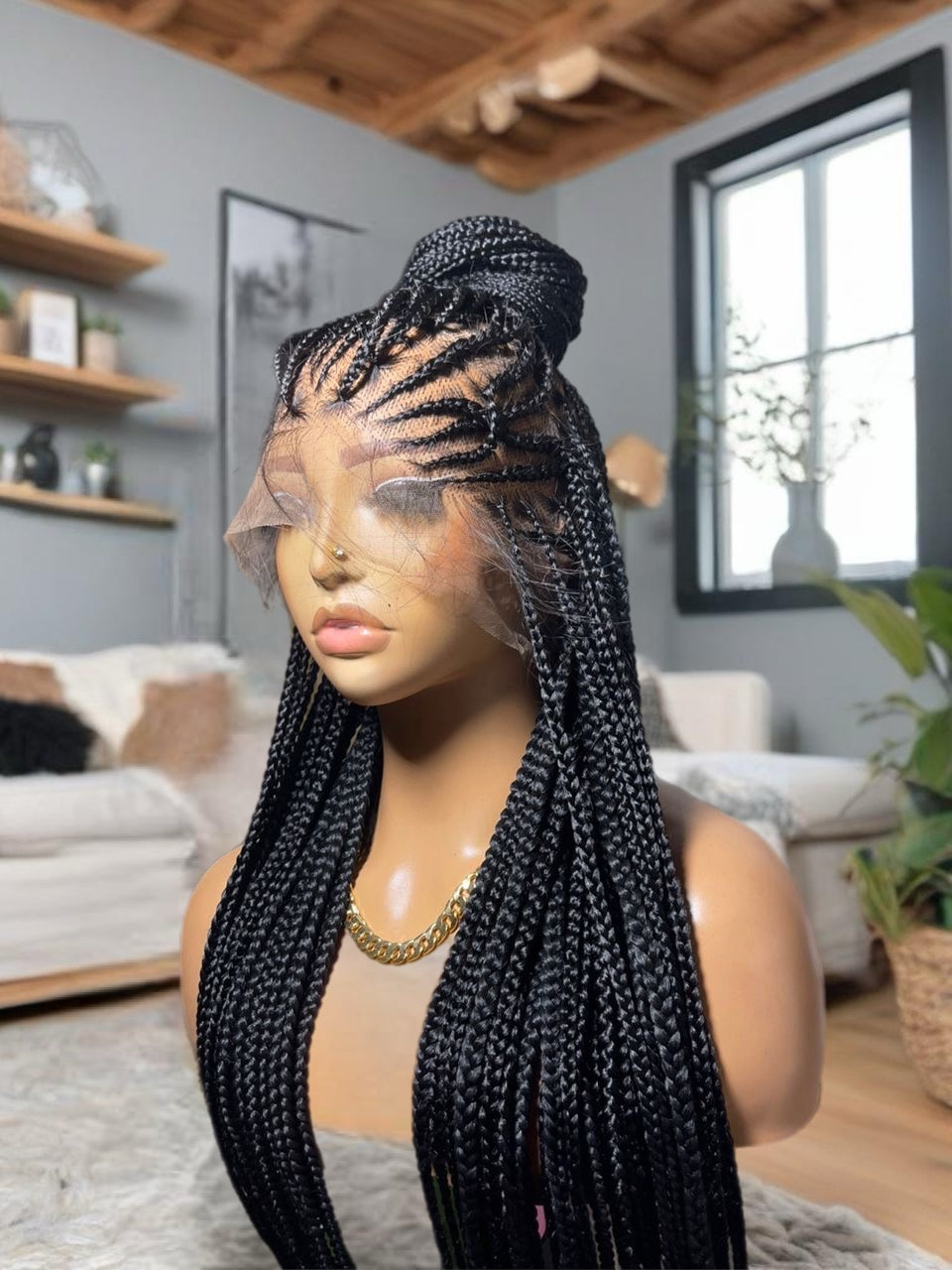 Wig Mira, full lace braided wig