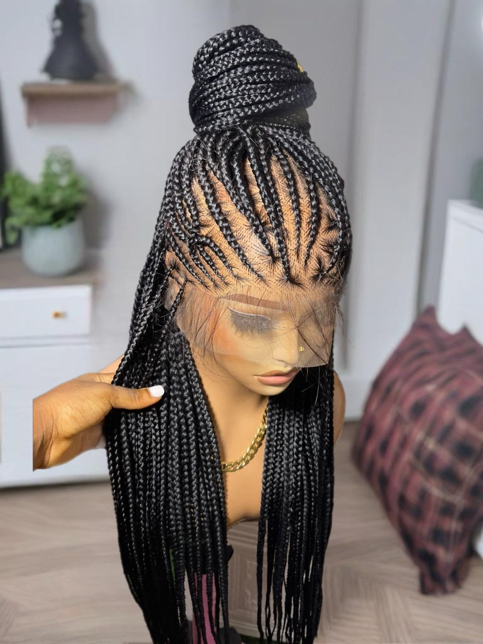 Wig Mira, full lace braided wig