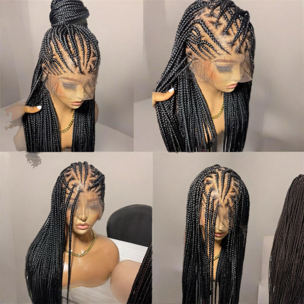 Wig Mira, full lace braided wig