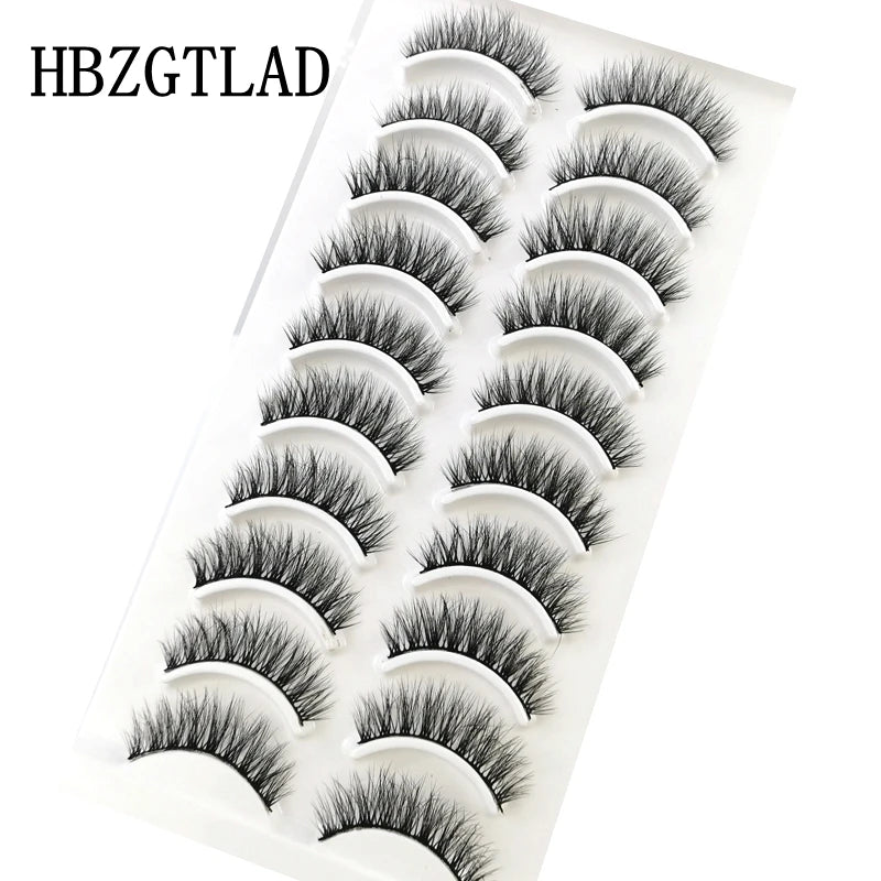 41 Styles: 10 Pairs of Natural Long 3D Mink False Eyelashes Makeup Kit.