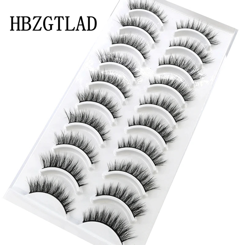 41 Styles: 10 Pairs of Natural Long 3D Mink False Eyelashes Makeup Kit.