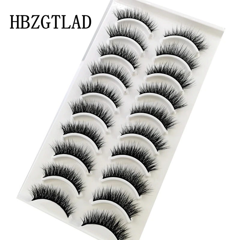 41 Styles: 10 Pairs of Natural Long 3D Mink False Eyelashes Makeup Kit.