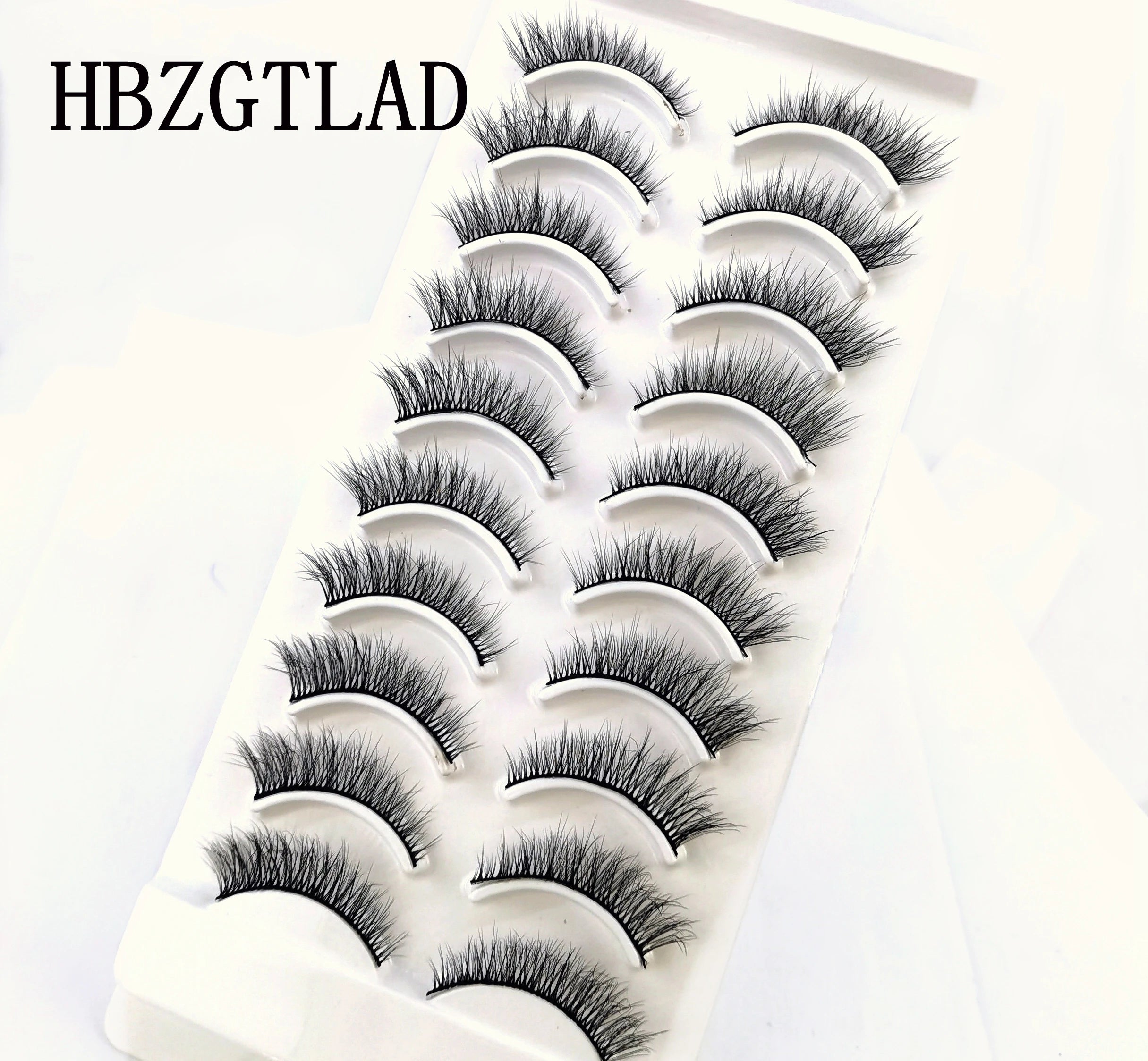 41 Styles: 10 Pairs of Natural Long 3D Mink False Eyelashes Makeup Kit.