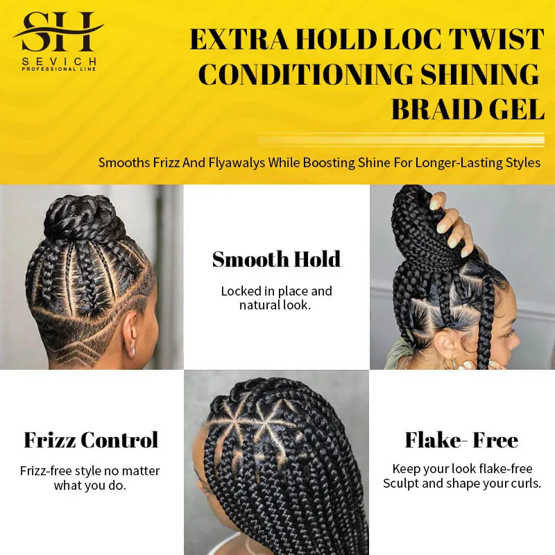 Traction Alopecia Styling Gel: Edges Control, Biotin Infused, Anti-Breakage Care