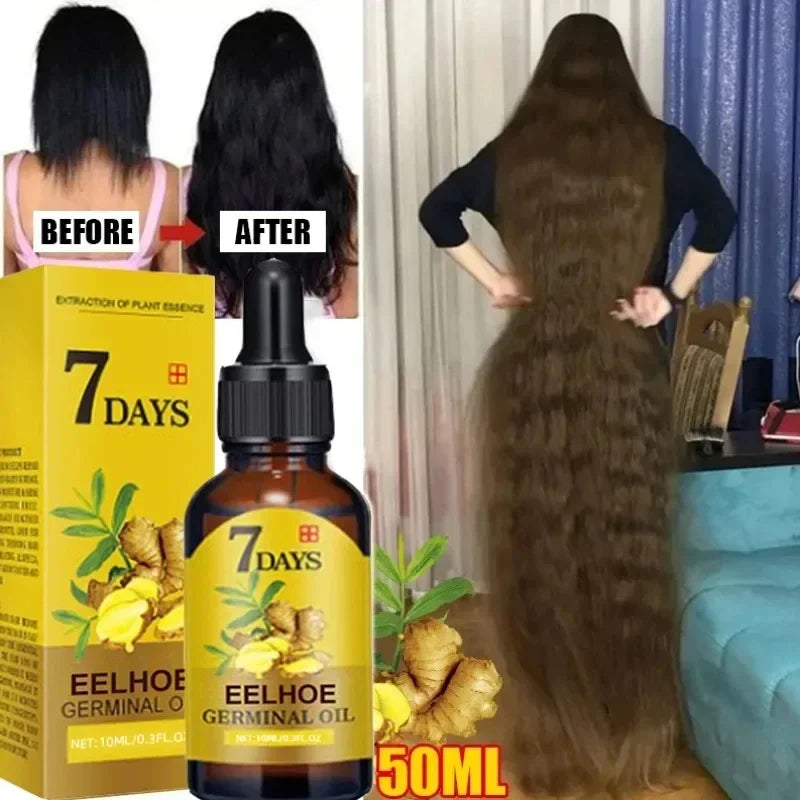 Fast Hair Growth Oil: Ginger Treatment for Men and Women.