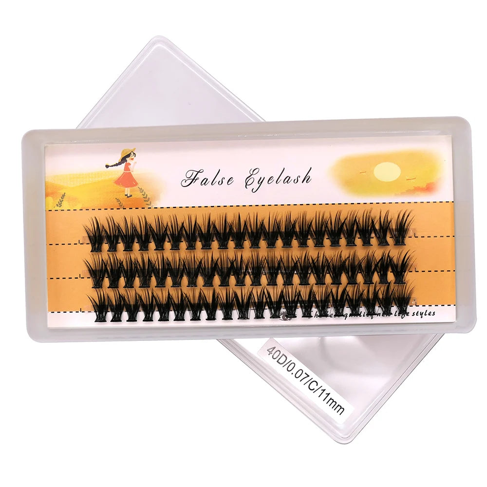 Mink Eyelashes: Natural Extensions, 60 Bundles per Box.