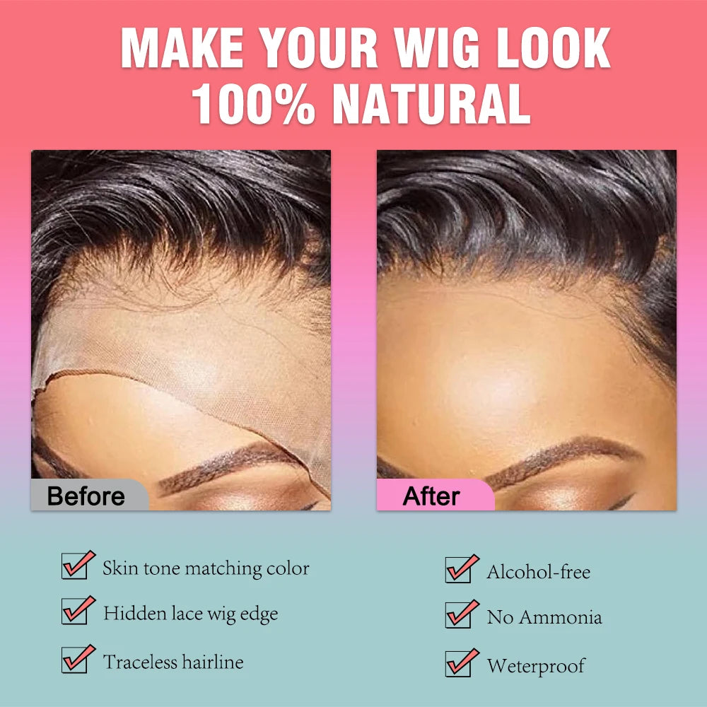 Waterproof Lace Tint Melting Mousse: Concealer for Wigs and Toupees.