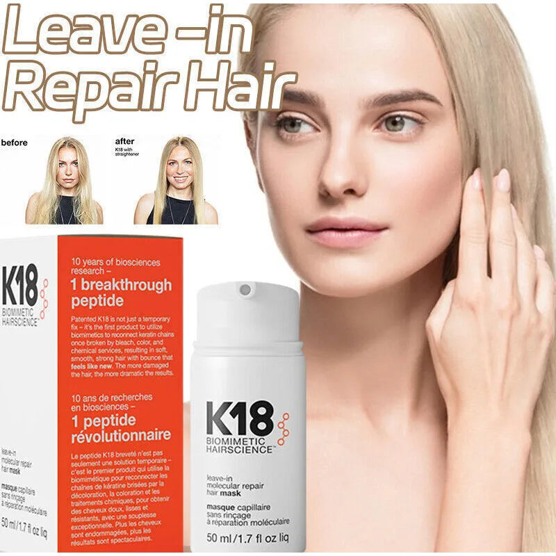 New K18 50ml Hair Mask: Repairs, Brightens, Smoothens, Deeply Nourishes