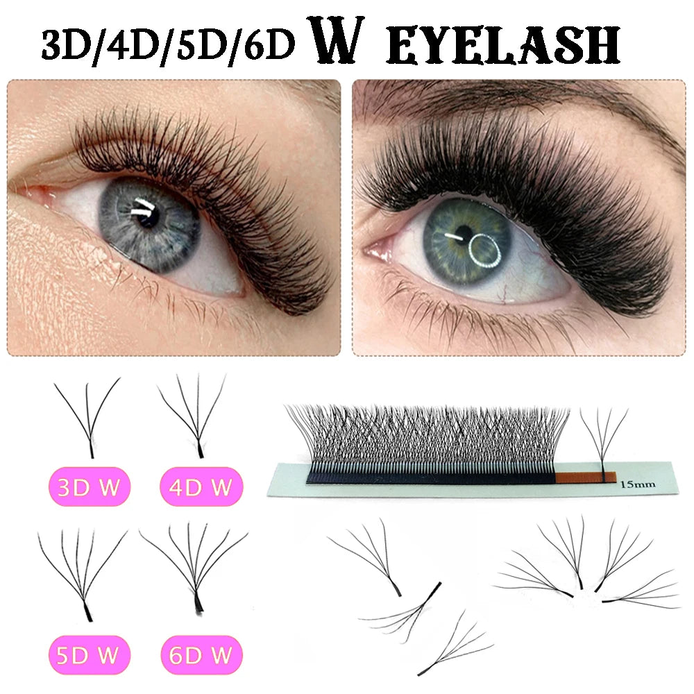 4D W Eyelash Extension: Volume W Lash, Fluffy Fans