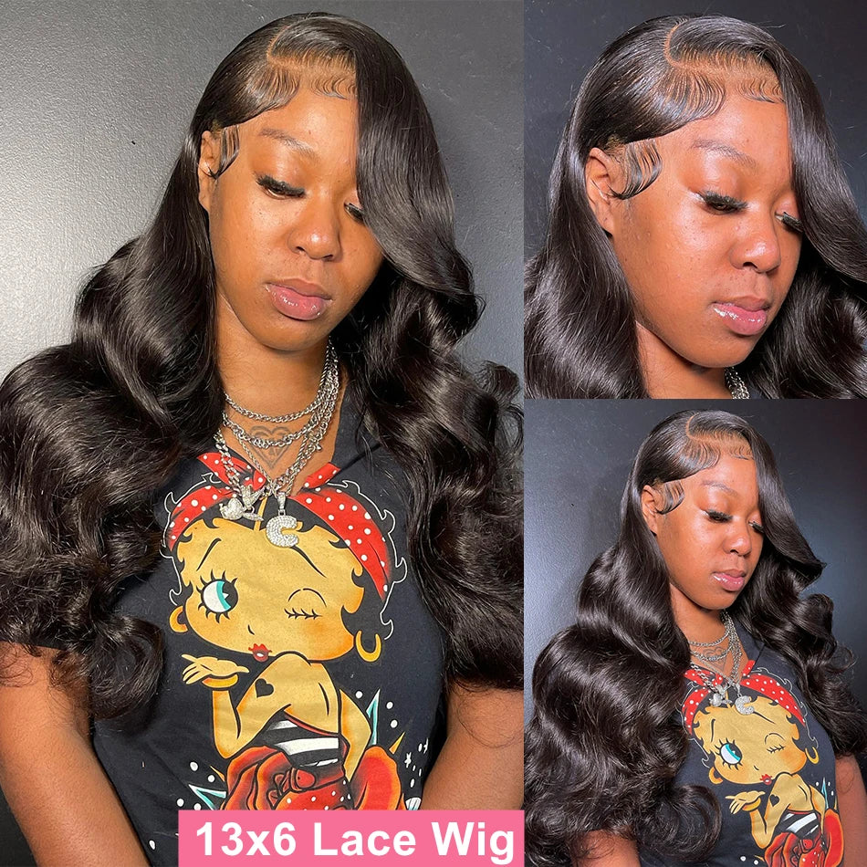 40 Inches HD Body Wave Lace Front Wig for Black Women