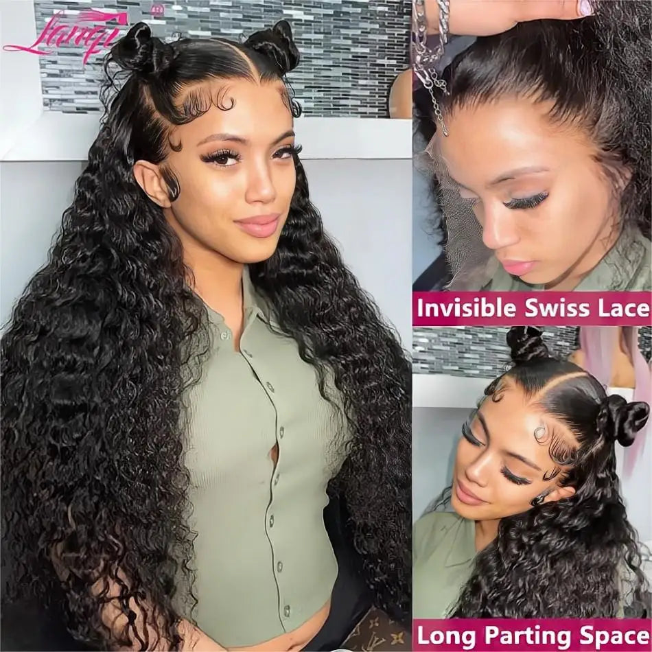 Glueless Deep Wave Human Hair Wig: Ready-to-Wear.