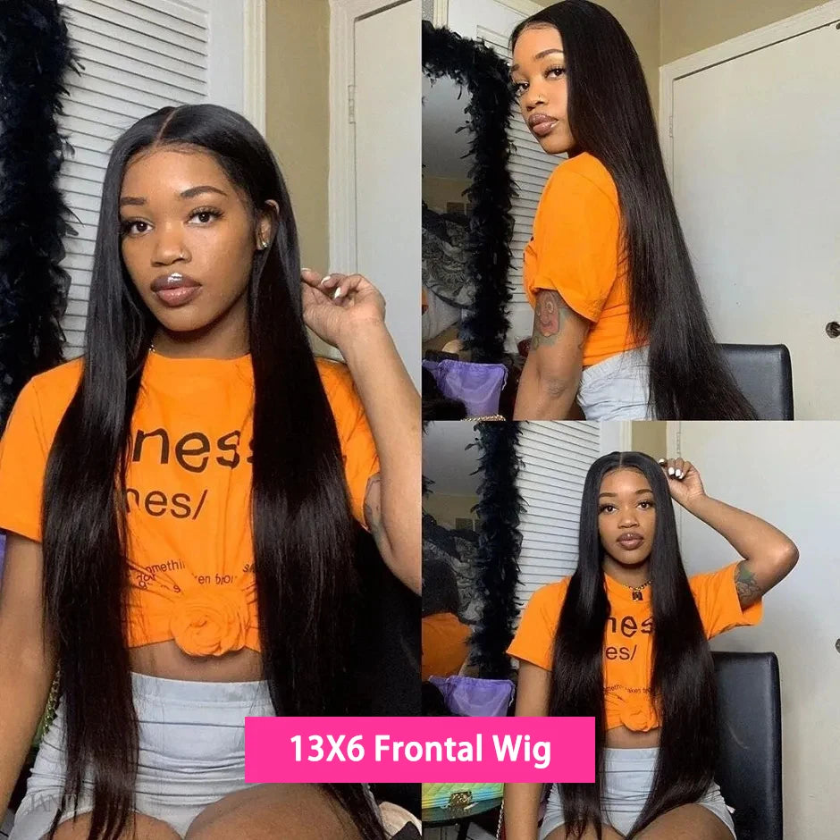 Go Glueless with 30-34 Inch Bone Straight HD Lace Front Wig